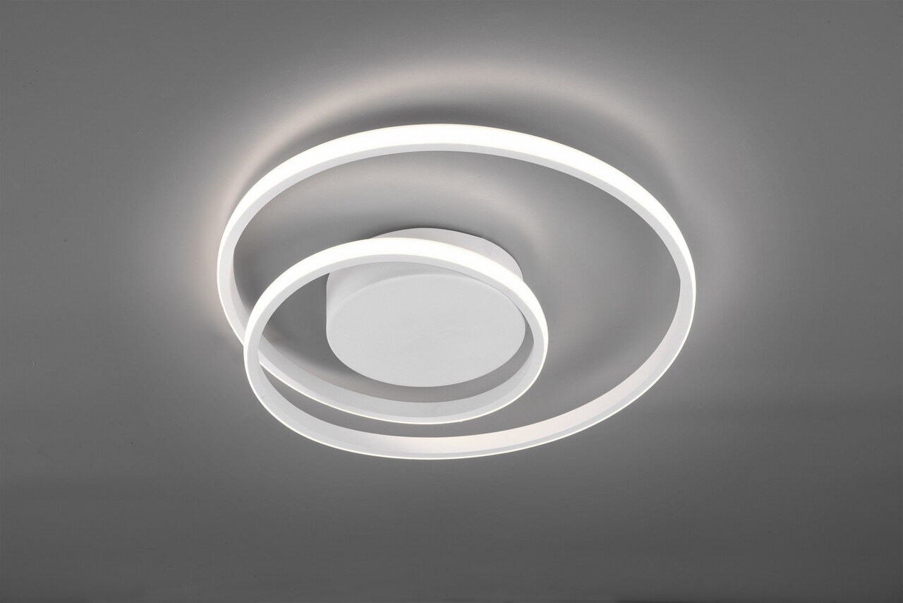 Plafoniera Zibal, RL, 39x7 cm, 22W, 1x SMD, metal, alb mat - imagine 5